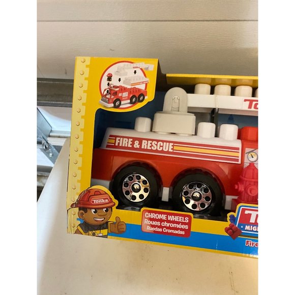 Tonka Mighty Builders Lights 'N Sounds Fire Tuff Truck Play Set - 10 pcs New - Picture 4 of 11